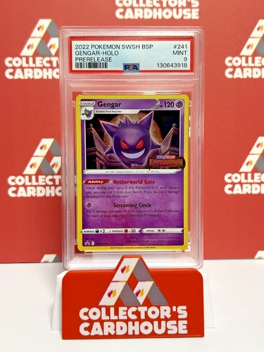 Gengar | SWSH241 | PSA 9 | Lost Origin Stamped Black Star Promo | G20
