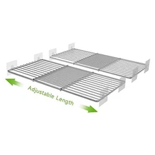 Expandable Closet Shelves Organizers, Small 2 Pack 7.87" D X17 "~ 31" L