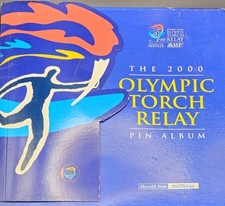 THE 2000 OLYMPIC Victoria TORCH RELAY PIN ALBUM (COMPLETE 15 PINS INSIDE)