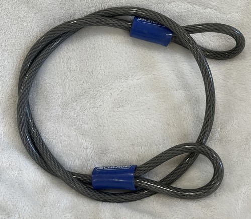 Schlage Four Feet Long And 3/8" Dia. Flexible Bike Steel Cable Lock - Picture 4 of 10