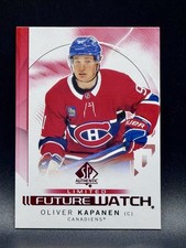 2024-25 Sp Authentic - Future Watch Oliver Kapanen #169 Limited Red Rookie RC