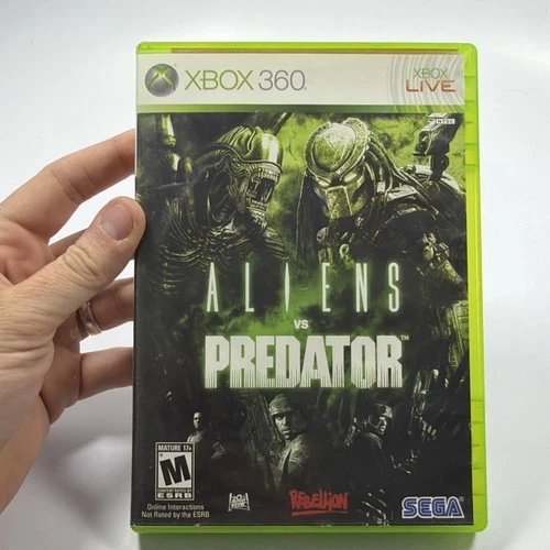 Aliens vs Predator Microsoft Xbox 360 2010 Complete in Box Tested Sega Mint Disc