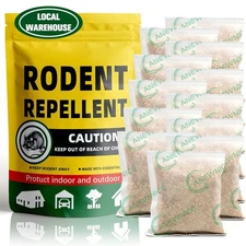 Rodent Repellent, Indoor Mice & Rat Deterrent Pouches  - 12P Ultrasonic