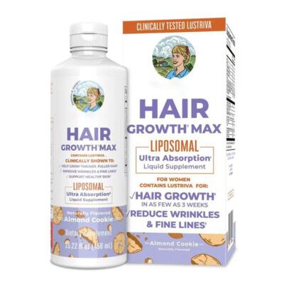 Women s Hair Growth MAX Lipsomal W/Lustriva Ultra Absorptions Liquid Supplements