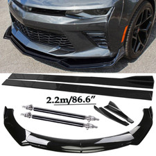 Front Bumper Lip Spoiler Side Skirts Rear Lip Glos Black For Camaro Ss 16-21 Ls Front Bumper Lip Spoiler Side Skirts Rear Lip Glos Black For Camaro Ss 16-21 Ls