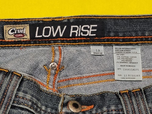 Cruel Girl Flared Jeans 13 Regular Low Rise Stretch 31.5x35W NWT FREE SHIPPING - Picture 6 of 6