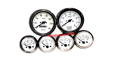 Smiths Kopie Kit- Elec Temperatur +Ölfilter+ Kraftstoff+Amp+ Speedo 0-140 Kmh +