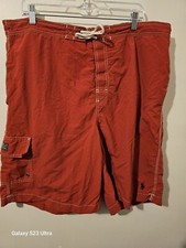 Polo Ralph Lauren Men's Medium Red Mesh Lined Drawstring Swim Trunks