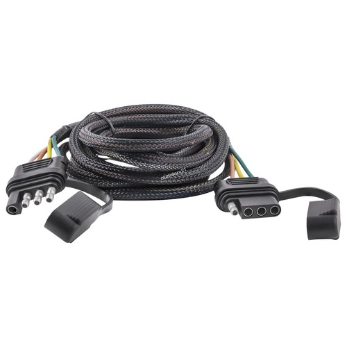 Conector de cable de extensión de arnés de cableado de remolque plano de 8 pies y 4 pines para luces traseras - Imagen 2 de 6