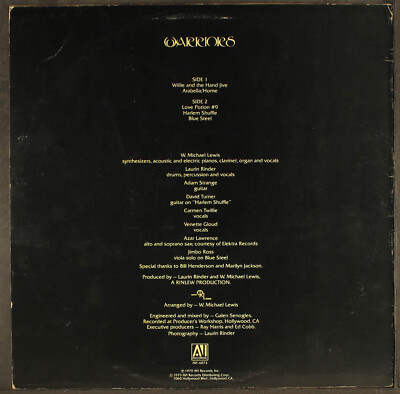 RINDER & LEWIS: warriors AVI 12