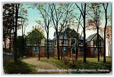 1911 Indianapolis Orphan Home  Indianapolis Indiana IND Mezzochrome Postcard
