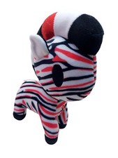 Tokidoki Aurora Plush Zamba Unicorno white red black Stuffed Animal Plush 7.5"