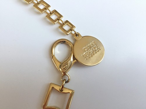 CINTURA GIANNI VERSACE, COLOR ORO, LUNGHEZZA 92 CM, DI METALLO, ORIGINALE - Foto 16 di 20