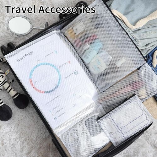 20Pcs Mesh Zipper Pouch 8 Sizes Waterproof Zipper Bags, Plastic Travel Pouch for - Picture 5 of 7
