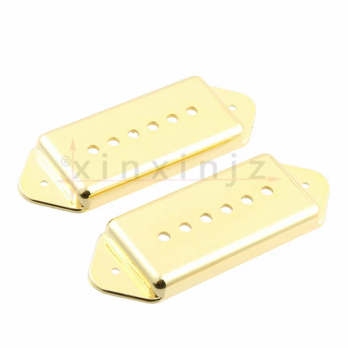 2PCS Gold-Plated P-90 P90 Pickup Dogear Cover 50mm+52mm for Gibson