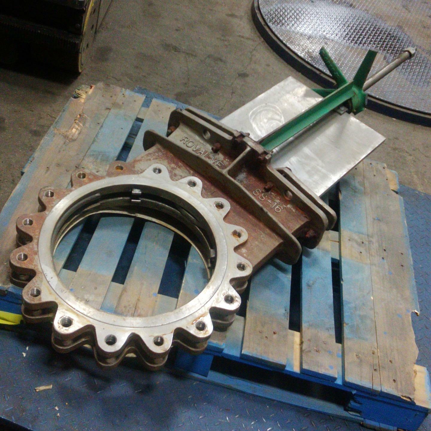 ROVALVE 16" KNIFE GATE VALVE S17A MSS/HYC, BROKEN HANDLE eBay