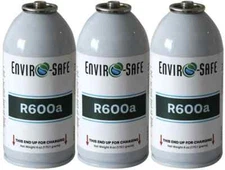 R600a, R600 Refrigerant for AC Charging, Fridges, Freezers, and More! (3 Pack)