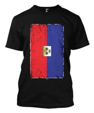 Distressed Haiti Flag - Haitian Heritage Proud Pride Men's T-shirt