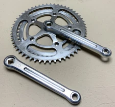 ZEUS PANTO CRANKSET DOUBLE 170 MM ZEUS RINGS 53-45T FRENCH PEDAL THREADS