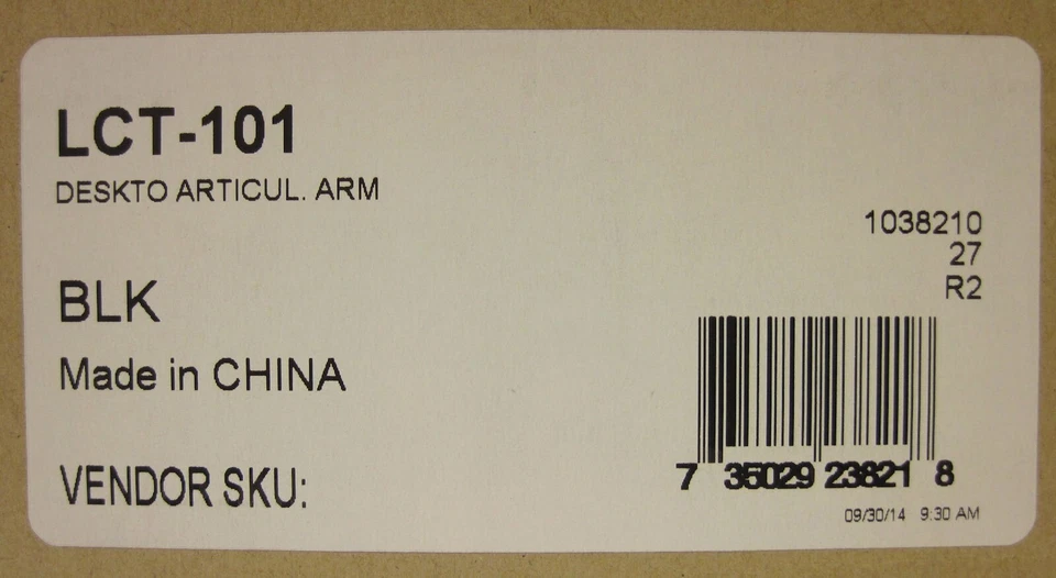 Brazo de monitor articulado de montaje de escritorio Peerless LCT-101 para pantallas LCD Foto 2 de 3