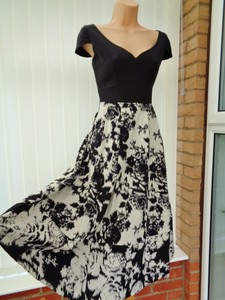 floral midi cocktail dress