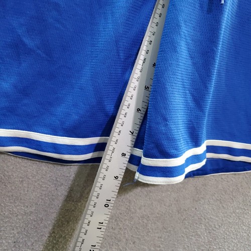 Nike Boys Activewear Shorts Small Blue Basketball Logo Embroidered Inseam 9" - Picture 3 of 10
