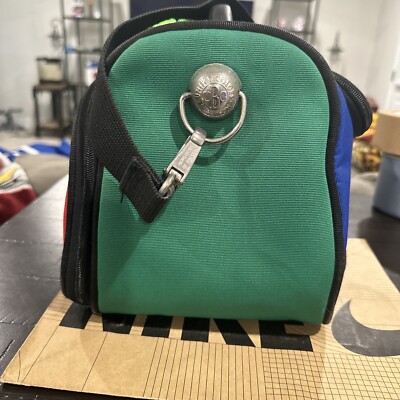 VTG United Colors of Benetton Cross Body Moon Bag Color Block 