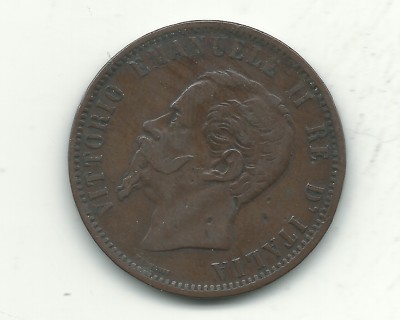 VERY FINE 1866 M 10 CENTESIMI ITALY COIN-NOV324 | eBay