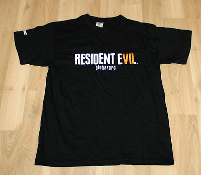 Resident Evil EVII. 7 Biohazard Capcom rare Promo T-Shirt Gamescom 2016 size M