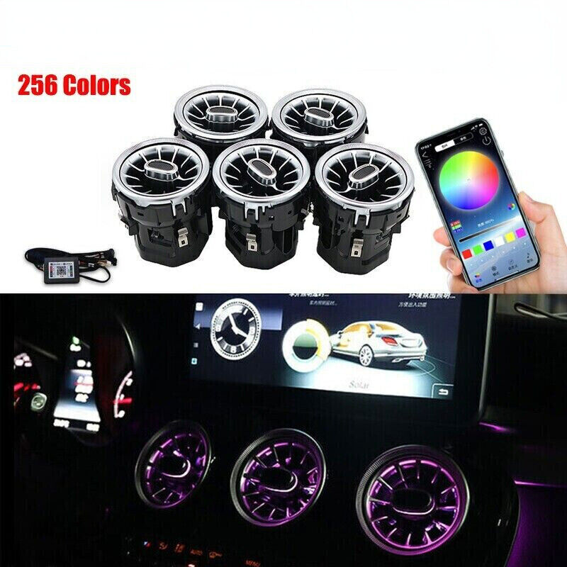 Mercedes GLC X253 Bluetooth Air Vent LED Ambient Light Kit 5PCS