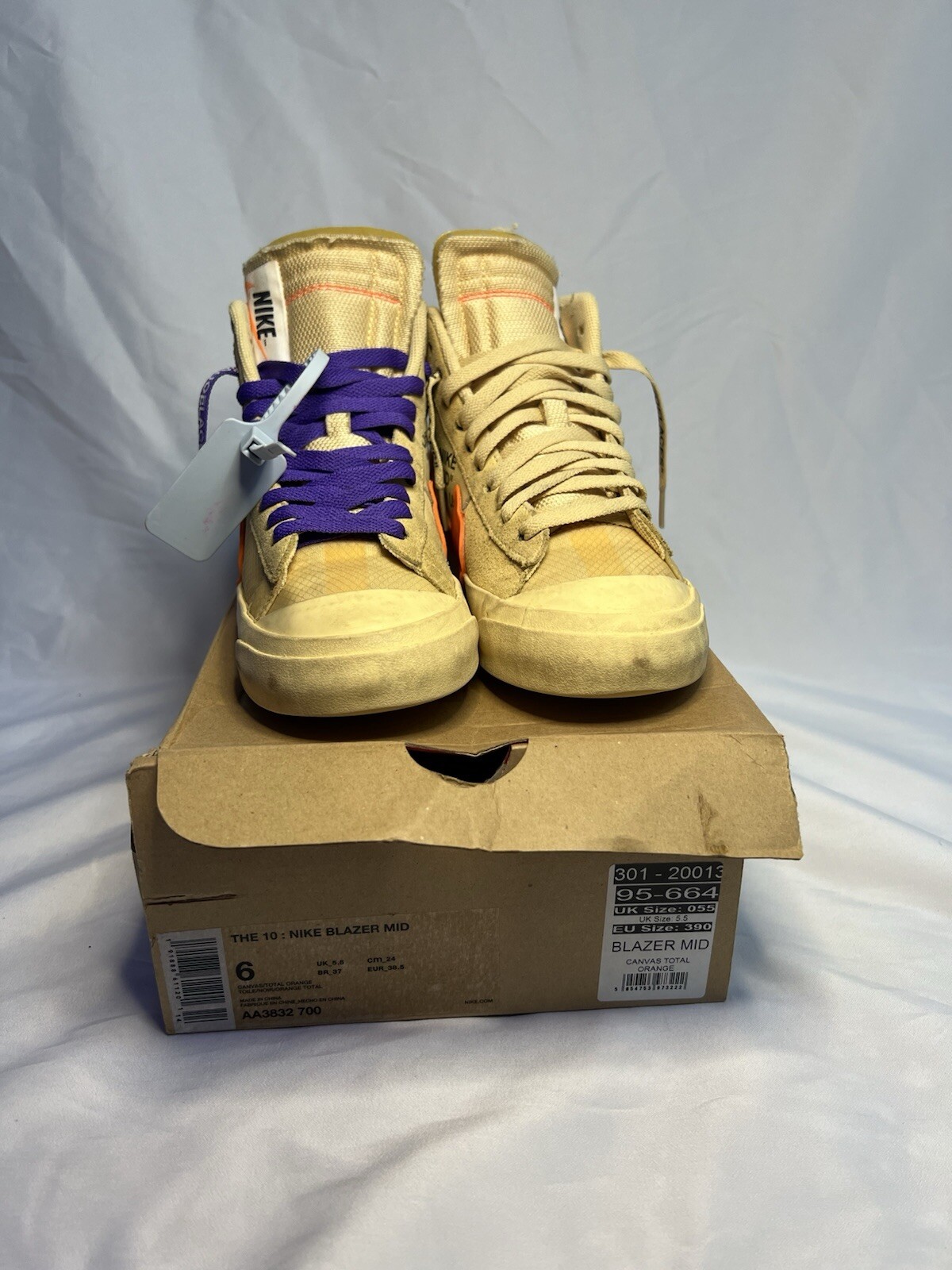 OFF WHITE X NIKE Taglia UK 5.5 Blazer Nike Mid x OFF WHITE All Hallows Eve 2018