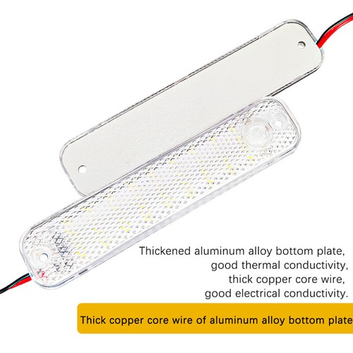 Car LED Dome Light 36LED 12V-85V Truck Interior Light With Switch Night Reading