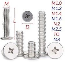 M1-M8 304 Stainless Steel CM Phillips Ultra Thin Flat Wafer Head Screw Bolt