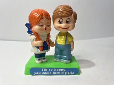 Vintage 1971 Berries Im So Happy You Came Into My Life Couple Figurine