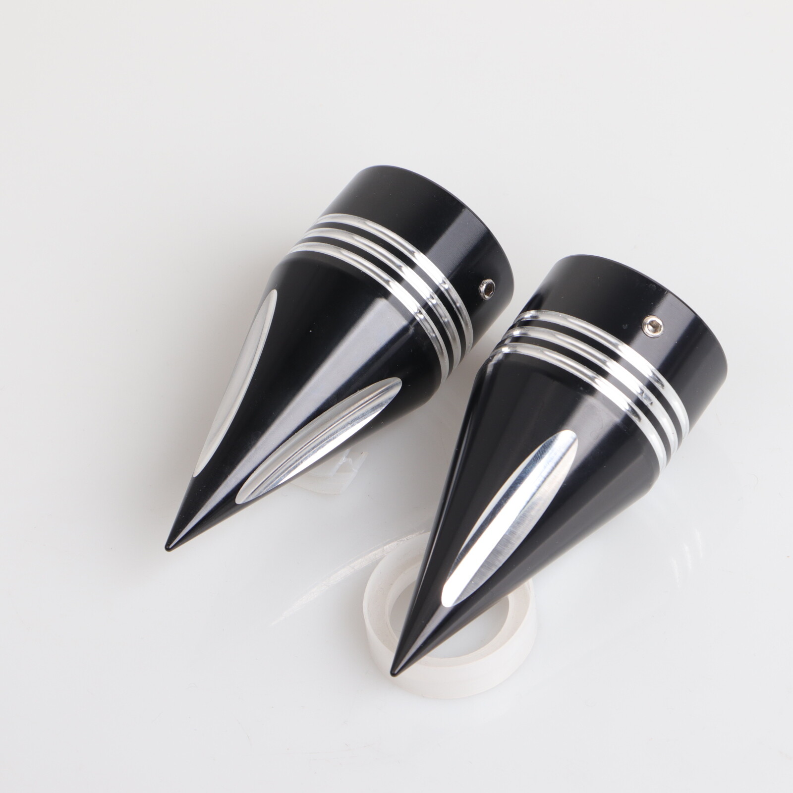 Harley-Davidson 2006 Dyna Wide Glide Steering Stem Fork Nut Covers 46129-98B - View #5