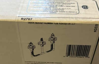 Delta R2707 (3-Hole) Deck Mount Roman Tub Rough-in Valve Kit | eBay