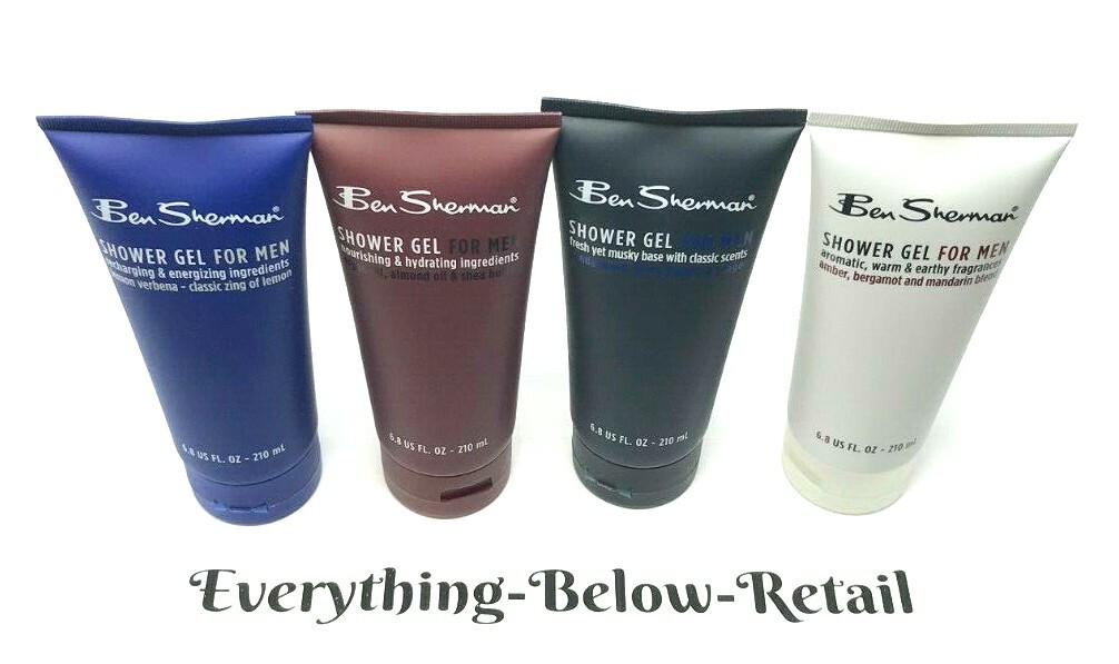 Ben Sherman Shower Gel For Men Variety 4pack 6.8 Fl. Oz. New Free