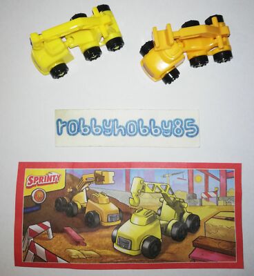 WORKING VEHICLES COMPLETE SET WITH ALL PAPERS KINDER SURPRISE EGG TOYS 2019/2020