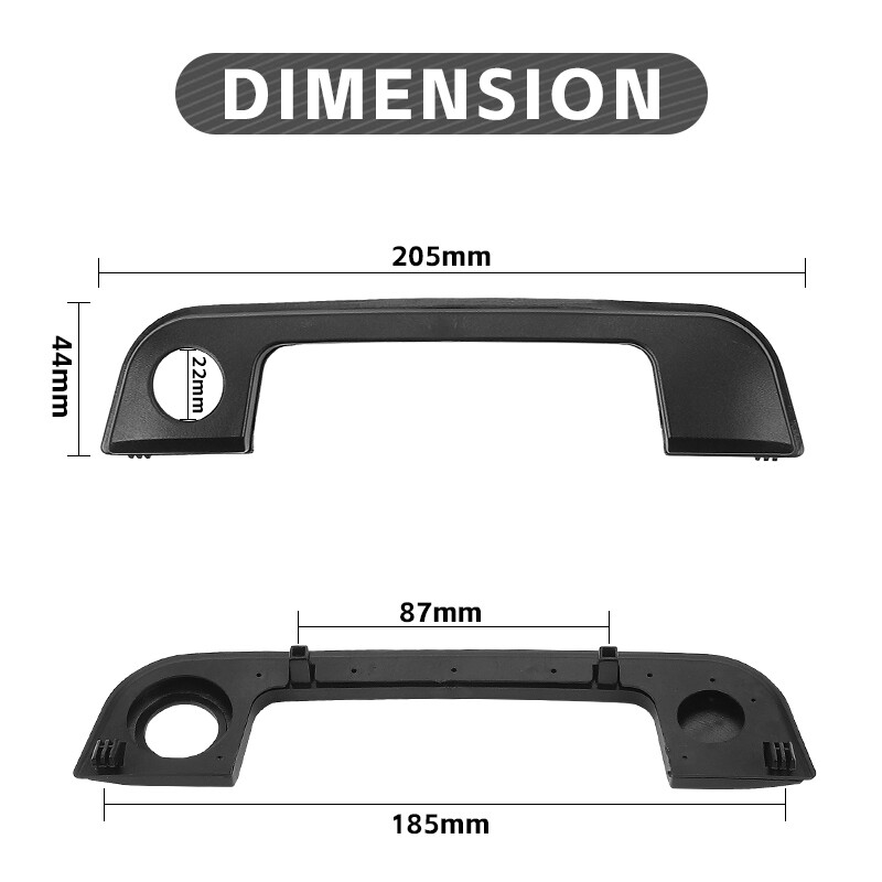 LH & RH Front Exterior Door Handle Trim Cover w/ Seal for BMW E36