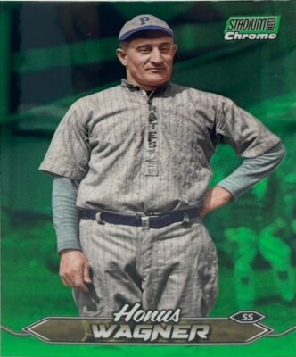 2024 Topps Stadium Club Chrome #205 Honus Wagner Green Parallel 