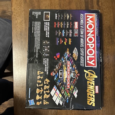 Monopoly: Marvel Avengers Edition Board Game for Ages 8 and