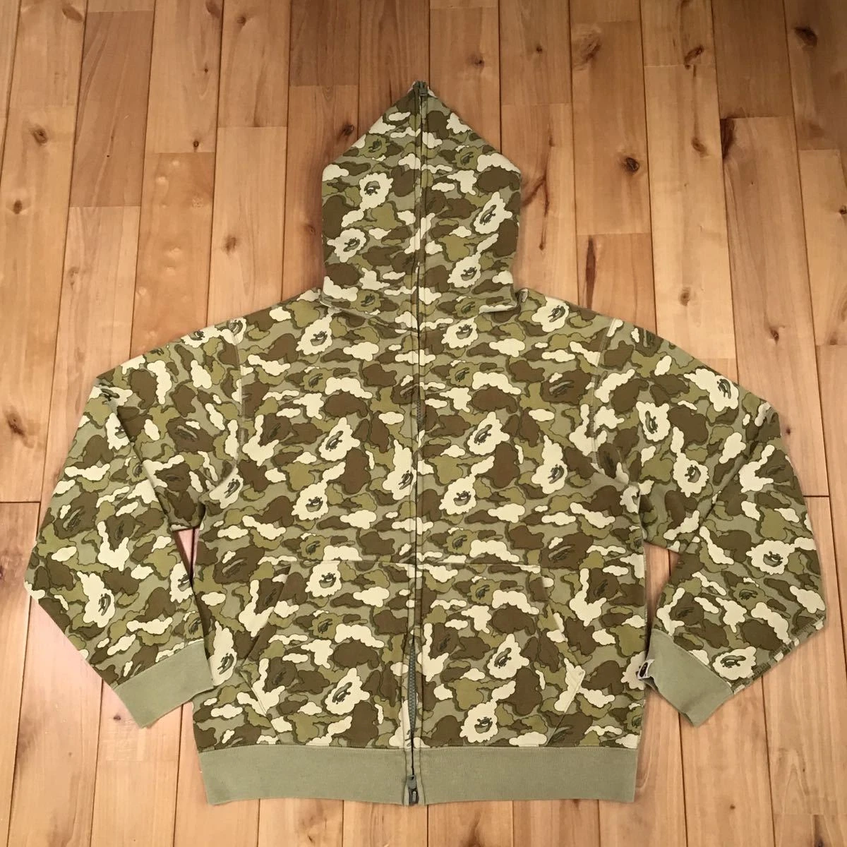 BAPE x Kaws cloud camo full zip hoodie A Bathing Ape Size S