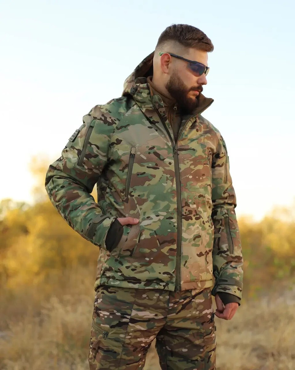 Winter jacket Hunter Softshell fleece Multicam💙💛