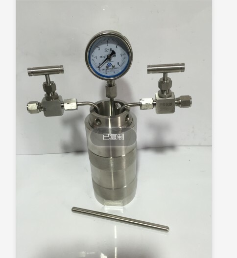 500ml Hydrothermal synthesis Autoclave Reactor vessel + inlet outlet gauge 6Mpa