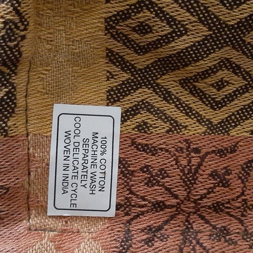 Primitive Artisan 4 Large Napkins Fluer De Lis Made in India Fall - Picture 4 of 7