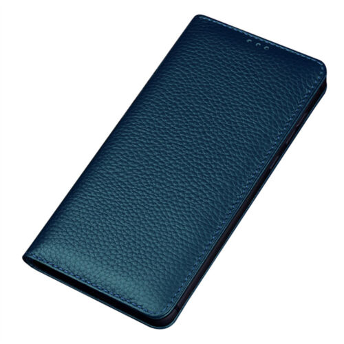 Echtleder Klapphülle Robust Rindsleder Flip Case Magnet Cover Tasche für HUAWEI - Picture 20 of 25