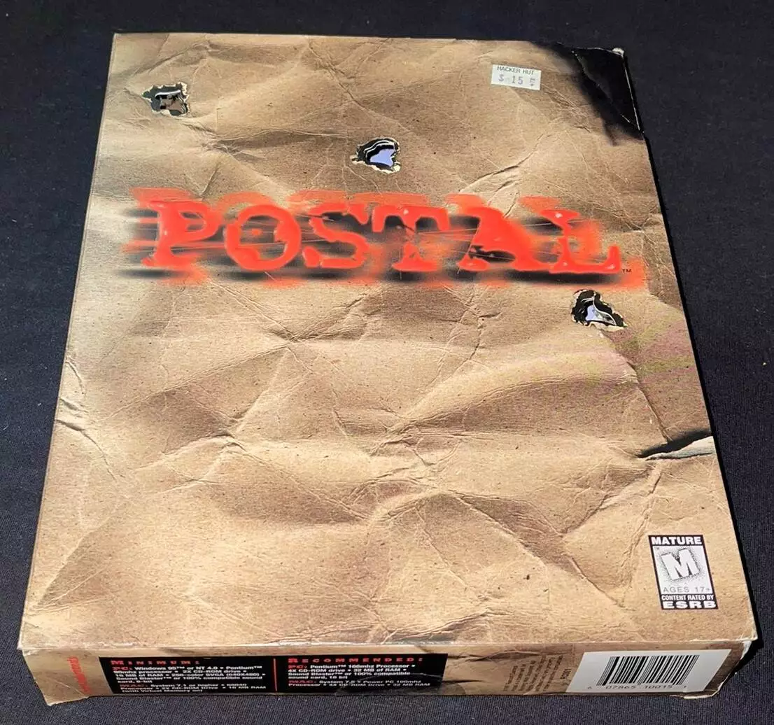 POSTAL GATEFOLD BIG BOX SEALED PC GAME RARE CD-ROM WIN 95 RIPCORD.
