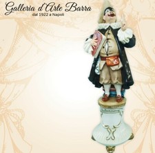 PORCELLANA DI CAPODIMONTE Maschera Balanzone By Merli