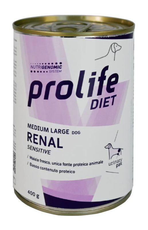 Prolife Veterinary Cane Medium/Large Renal 400gr Maiale