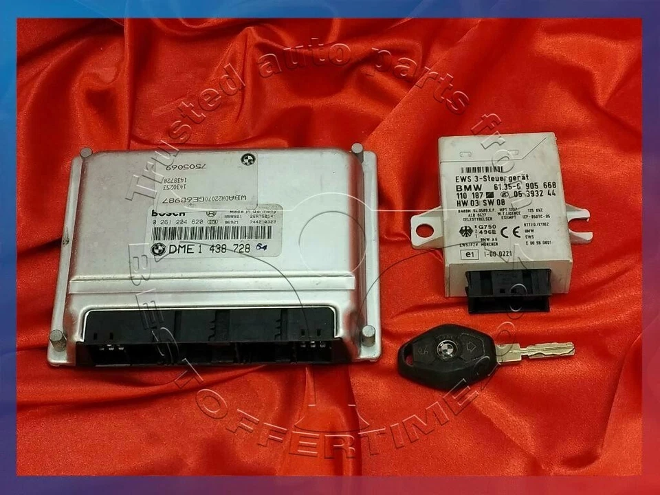 JUEGO DE LLAVES BMW SERIE 5 7 E39 E38 3.5I 4.0I M62 MOTOR ORDENADOR ECU DME MÓDULO EWS3 Foto 2 de 4